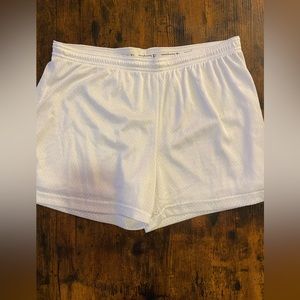 White champion mesh shorts, size m